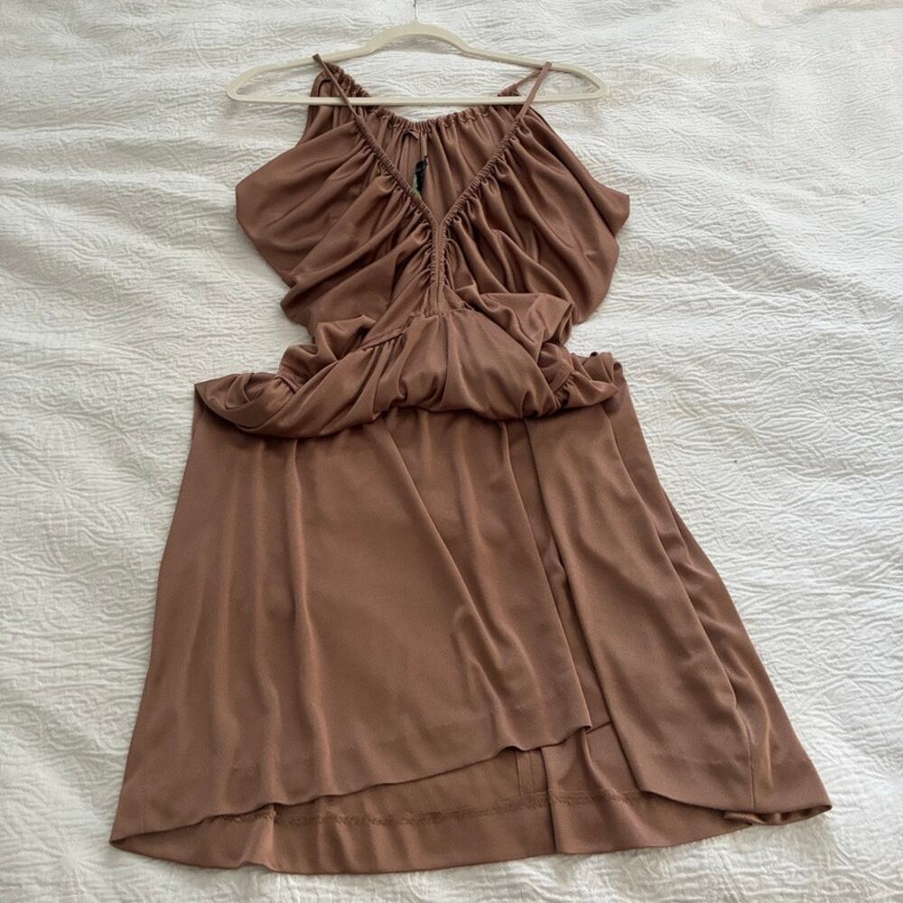 1970's Vintage Joy Stevens Disco Cocktail Midi Dress Small - Picture 7 of 8